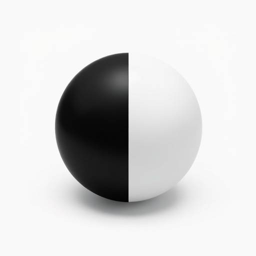 Icon of a half black, half white circle representing color contrast